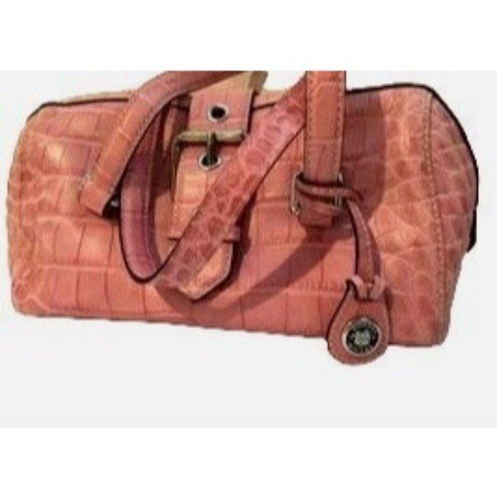 Dooney & Bourke Nile Collection Bag Doctor Satchel Handbag Pink Leather